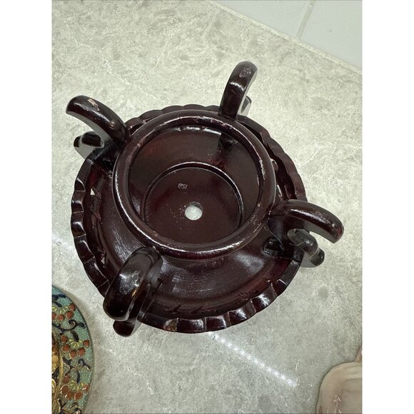 Rare Vintage Satsuma with lid and stand - Picture 10 of 10